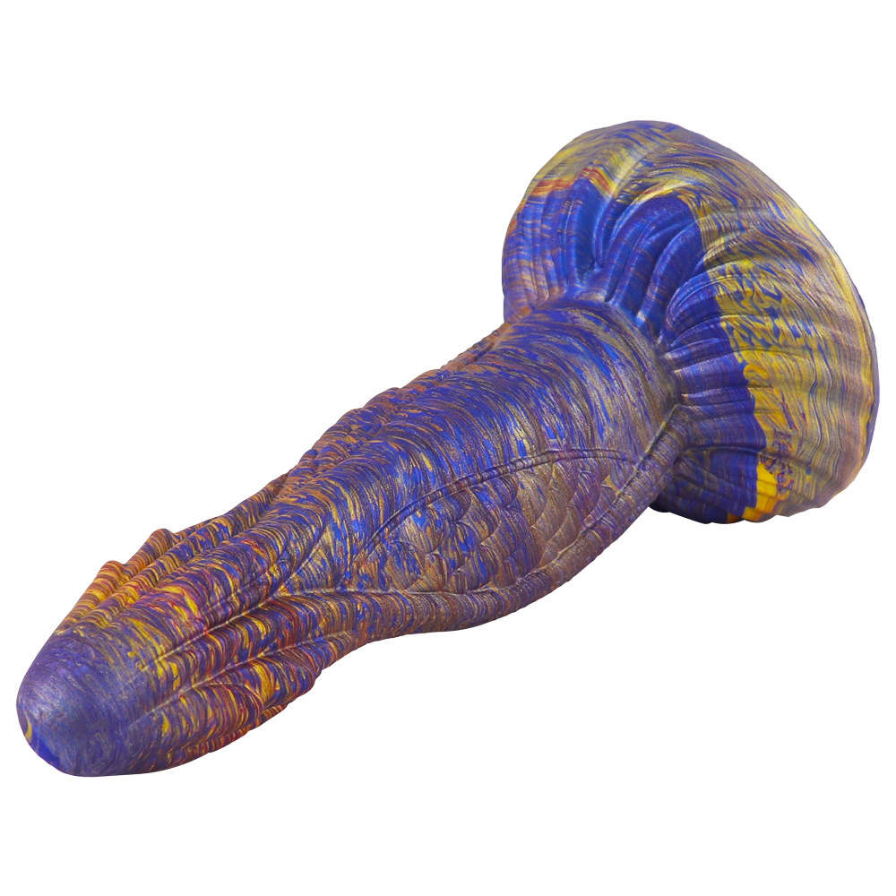 Glow-in-the-Dark Mermaid Fantasy Silicone Dildo – Waterproof Liquid Silicone with Soft Textured Design