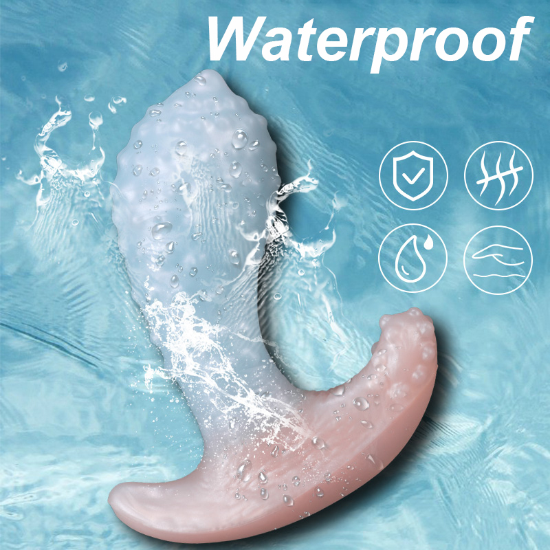 Invisible Wearable Silicone Anal Plug – Waterproof Liquid Silicone Butt Plug with Textured Design & Discreet Base
