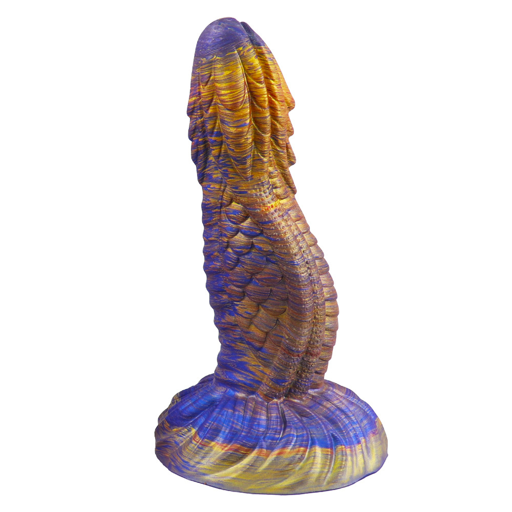 Glow-in-the-Dark Mermaid Fantasy Silicone Dildo – Waterproof Liquid Silicone with Soft Textured Design