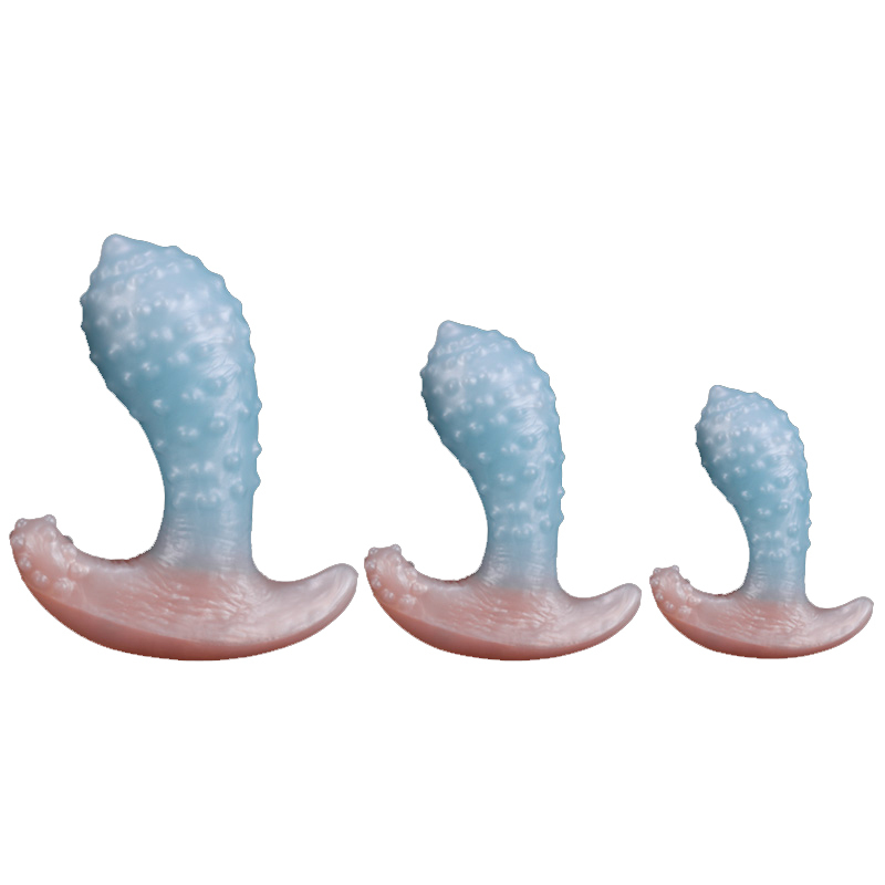 Invisible Wearable Silicone Anal Plug – Waterproof Liquid Silicone Butt Plug with Textured Design & Discreet Base