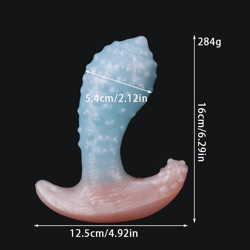 Invisible Wearable Silicone Anal Plug – Waterproof Liquid Silicone Butt Plug with Textured Design & Discreet Base
