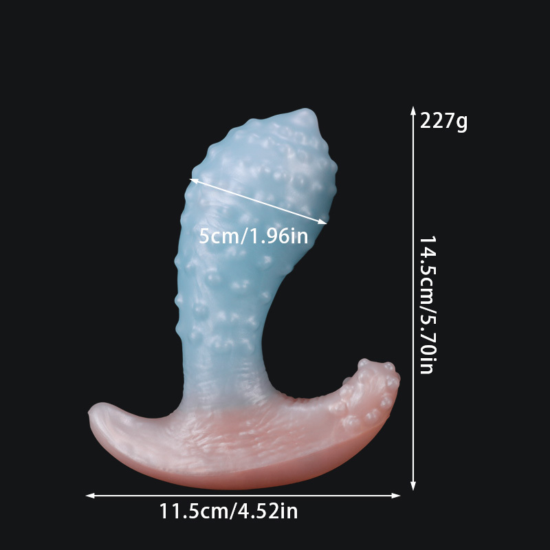 Invisible Wearable Silicone Anal Plug – Waterproof Liquid Silicone Butt Plug with Textured Design & Discreet Base