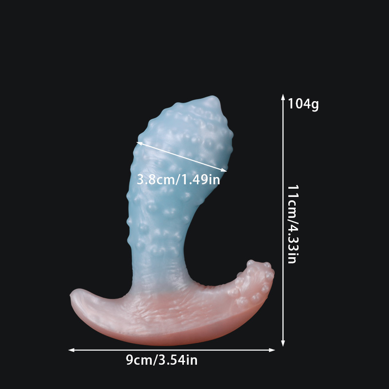 Invisible Wearable Silicone Anal Plug – Waterproof Liquid Silicone Butt Plug with Textured Design & Discreet Base
