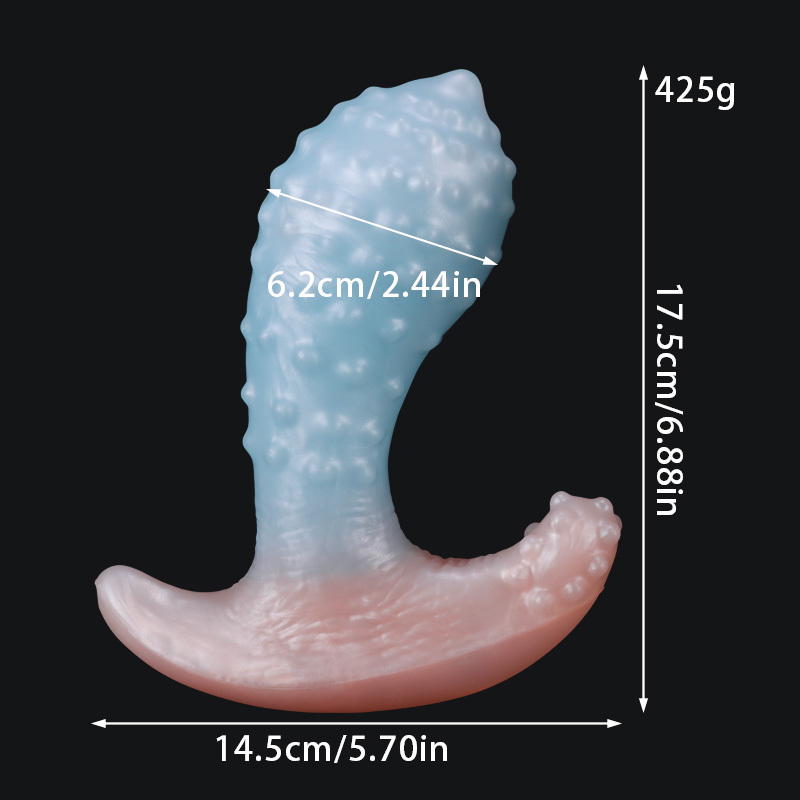 Invisible Wearable Silicone Anal Plug – Waterproof Liquid Silicone Butt Plug with Textured Design & Discreet Base
