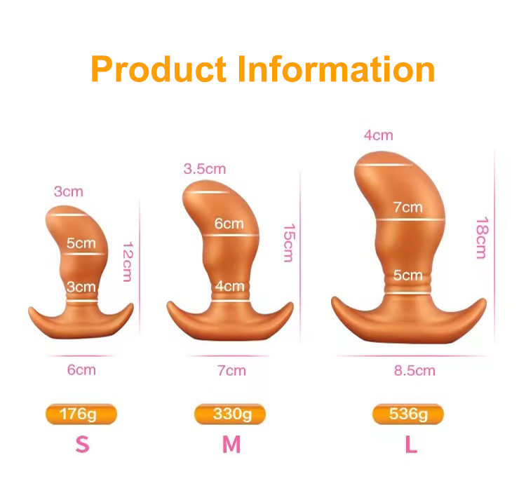 Mini Pea-Shaped Silicone Wearable Anal Plug – Soft Liquid Silicone, Waterproof, Stretchable, Hidden Base
