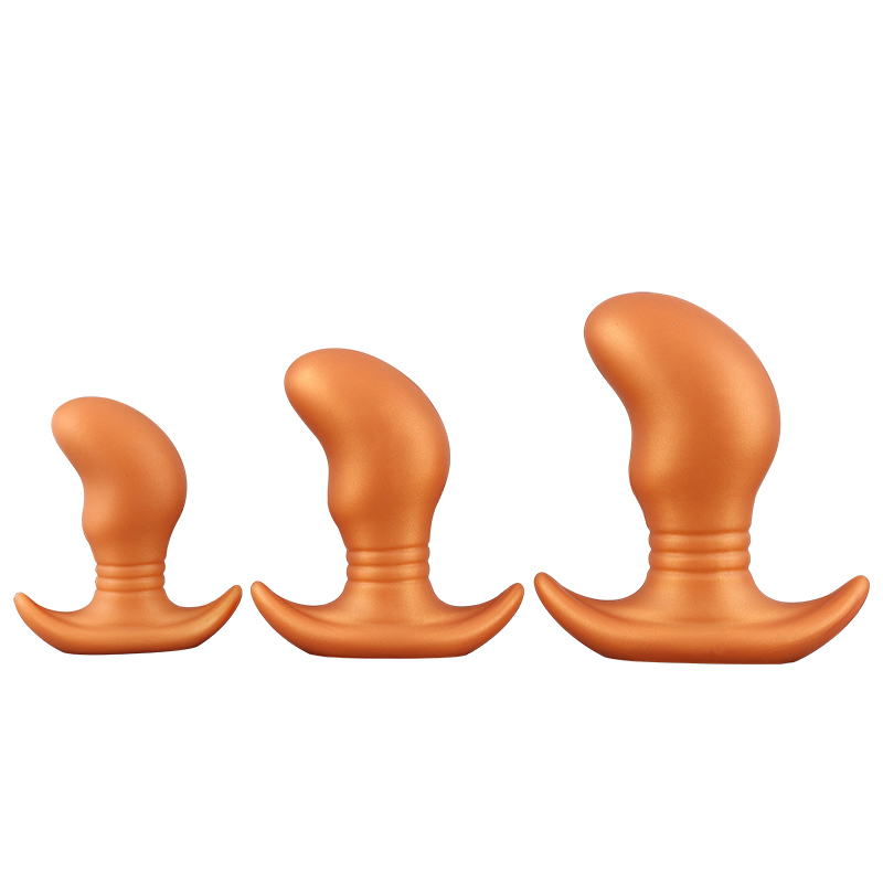 Mini Pea-Shaped Silicone Wearable Anal Plug – Soft Liquid Silicone, Waterproof, Stretchable, Hidden Base