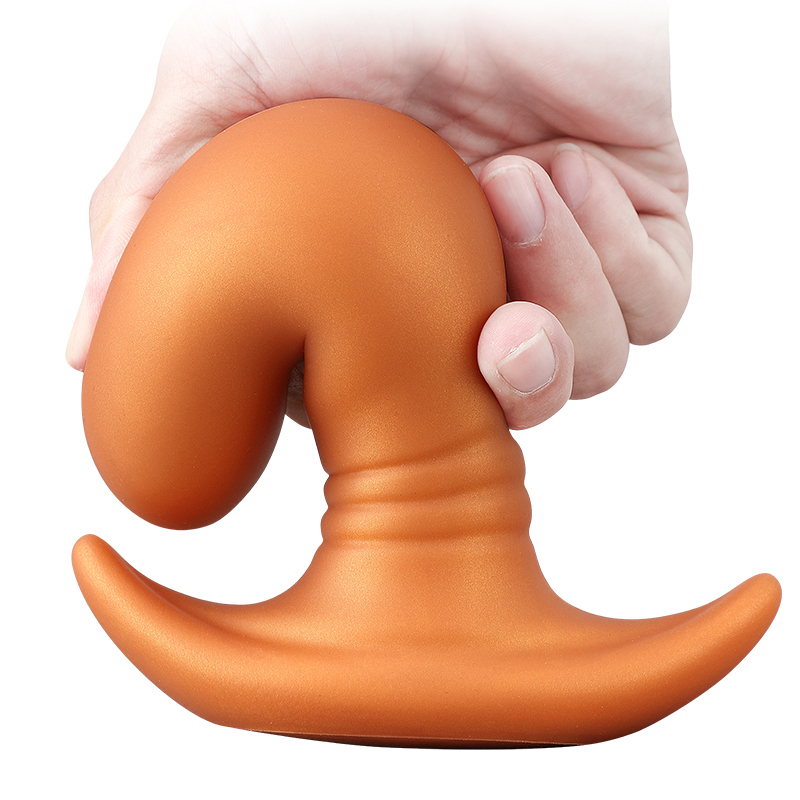 Mini Pea-Shaped Silicone Wearable Anal Plug – Soft Liquid Silicone, Waterproof, Stretchable, Hidden Base