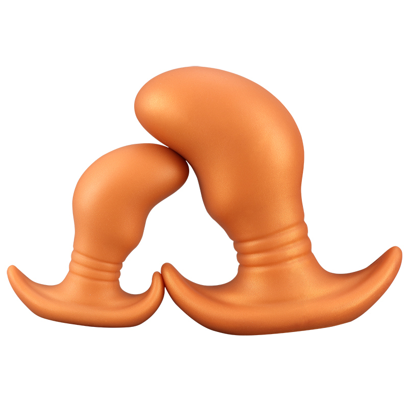 Mini Pea-Shaped Silicone Wearable Anal Plug – Soft Liquid Silicone, Waterproof, Stretchable, Hidden Base