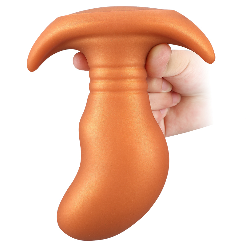 Mini Pea-Shaped Silicone Wearable Anal Plug – Soft Liquid Silicone, Waterproof, Stretchable, Hidden Base