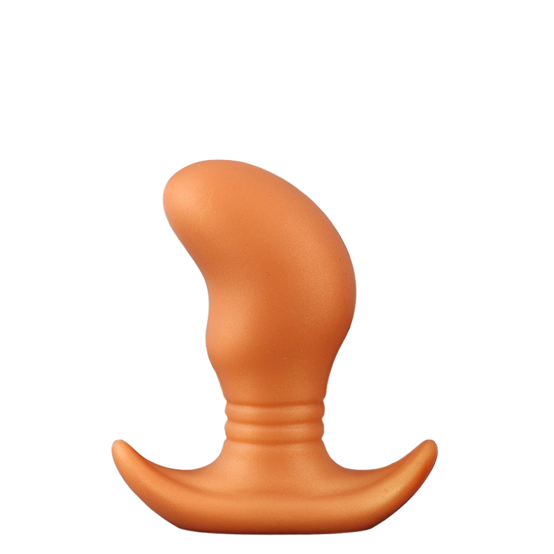 Mini Pea-Shaped Silicone Wearable Anal Plug – Soft Liquid Silicone, Waterproof, Stretchable, Hidden Base