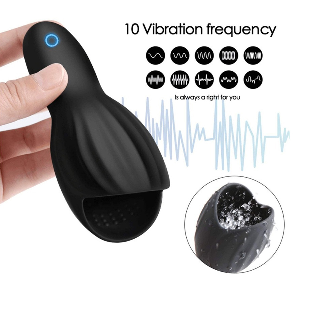 Male Vibrating Masturbator, 10 Vibration Modes, Medical-Grade Silicone