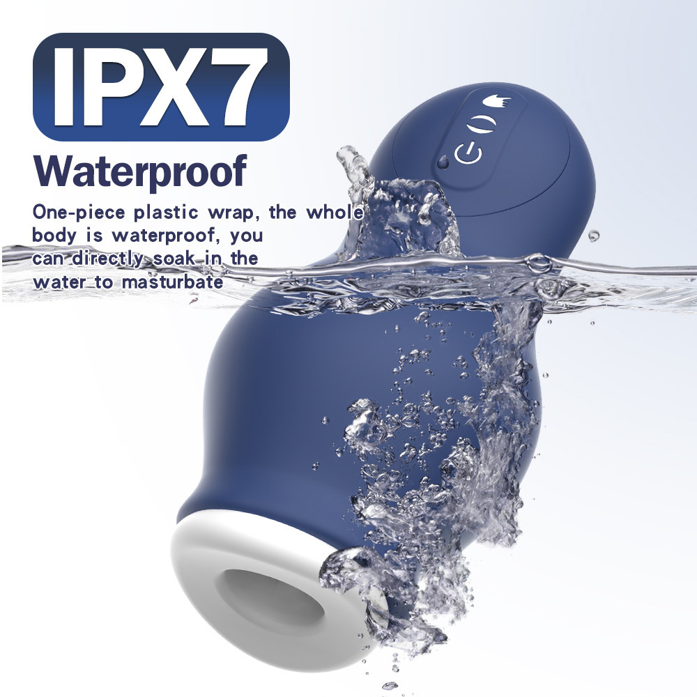 Automatic Male Masturbator with Suction & Vibration, 7 Modes, Liquid Silicone