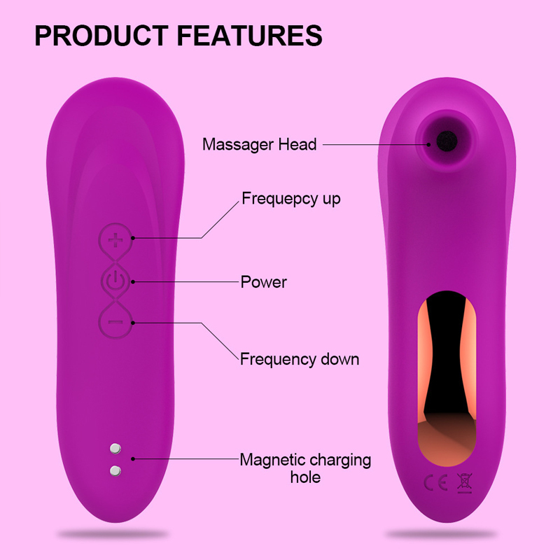 Clitoral Suction Vibrator for Women, 7 Modes, Silicone, Magnetic Charging