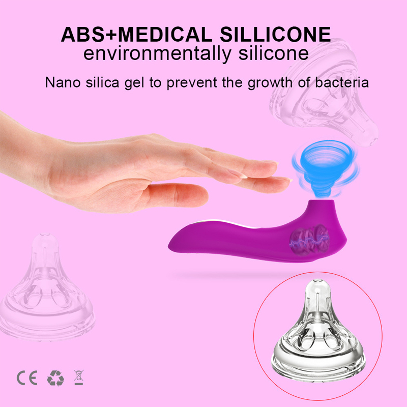 Clitoral Suction Vibrator for Women, 7 Modes, Silicone, Magnetic Charging