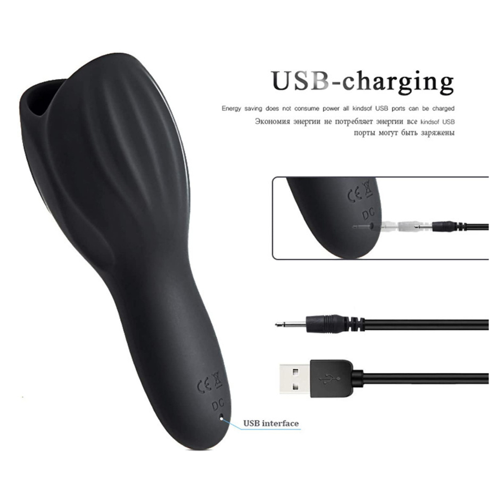 Male Vibrating Masturbator, 10 Vibration Modes, Medical-Grade Silicone