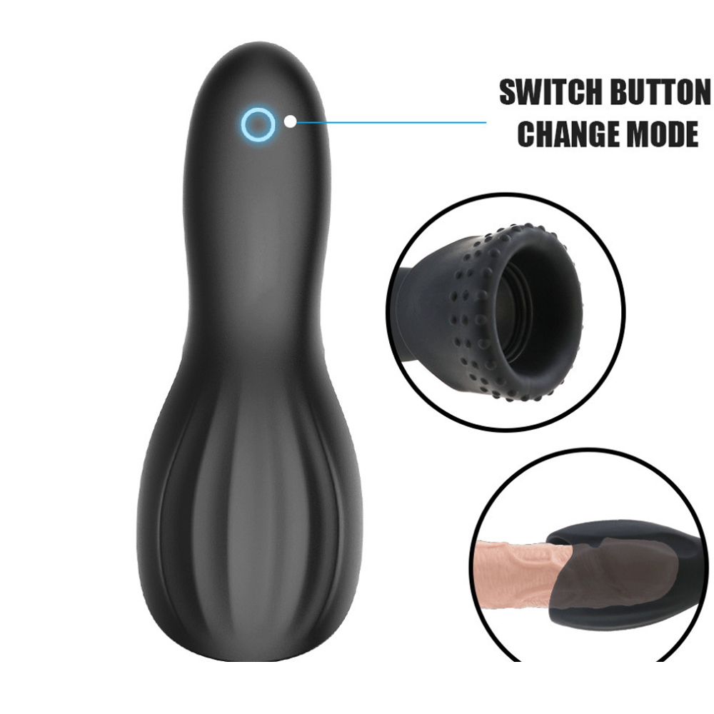 Male Vibrating Masturbator, 10 Vibration Modes, Medical-Grade Silicone
