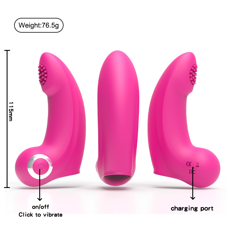 Finger Vibrator G-Spot Massager, 7 Modes, 3 Speeds, USB Rechargeable
