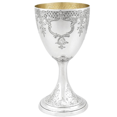 Engraved Metal Wine Cup
