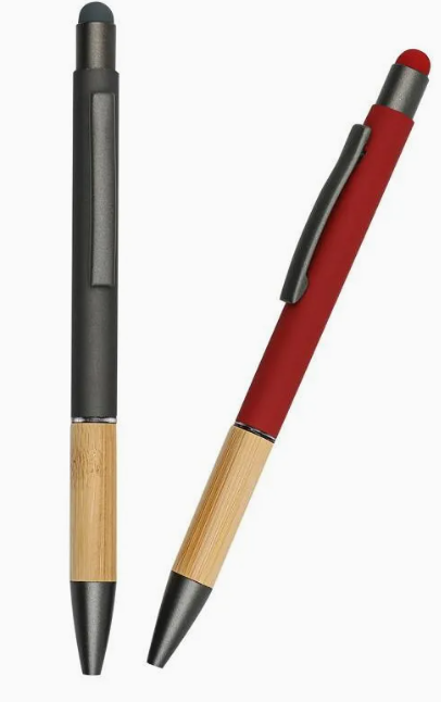 Bamboo Wooden Grip Aluminum Ballpoint Pen