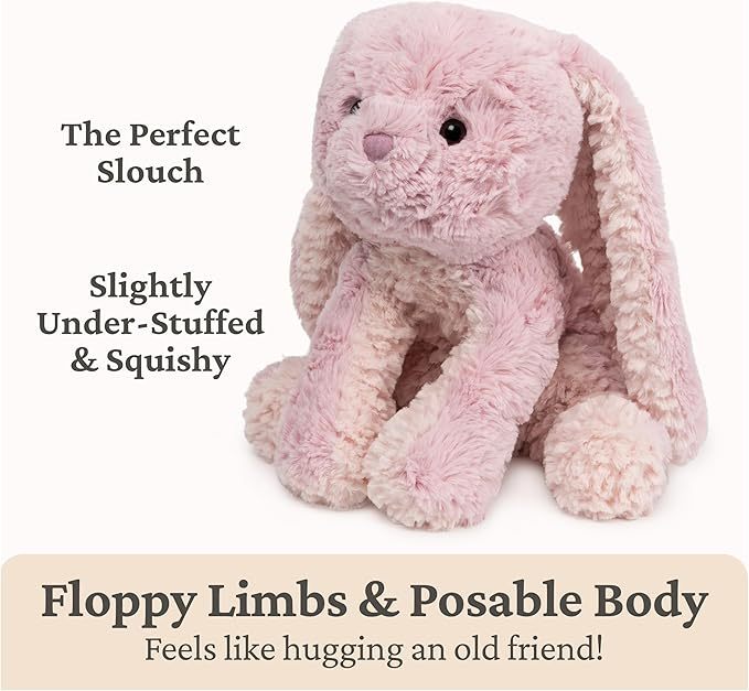 GUND Cozys Collection Bunny Stuffed Animal, Spring Decor, Plush Bunny Suitable for Ages 0 and Up, Pink, 10 Inches