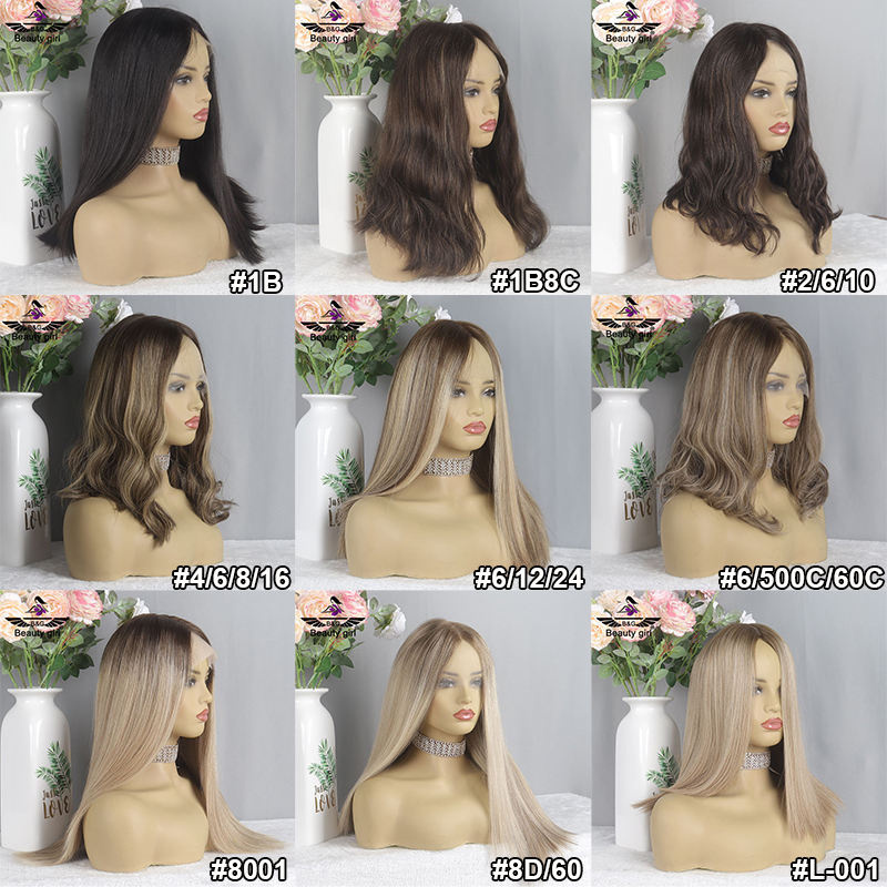 Natural Hair Line Ash Blonde Straight Luxury Quality 150% Density Double Drawn Flat Top Silk Base Full Human Hair Wig