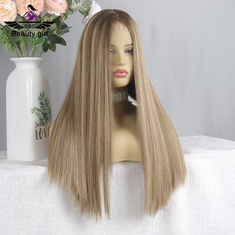 Luxury Light Ash Blonde Long Straight 100% Human Hair Invisible Lace Wig Preplucked Transparent Lace Swiss Glueless Lace Wig