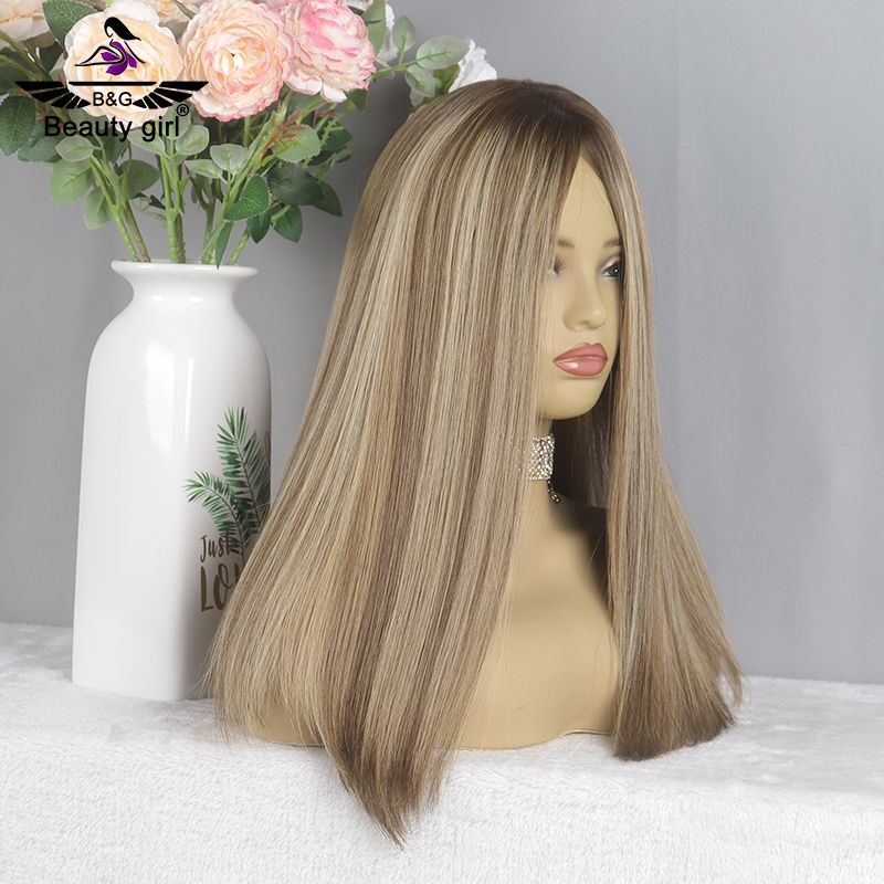Luxury Light Ash Blonde Long Straight 100% Human Hair Invisible Lace Wig Preplucked Transparent Lace Swiss Glueless Lace Wig