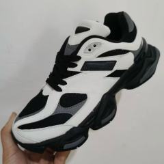NB9060- Black and White Leather