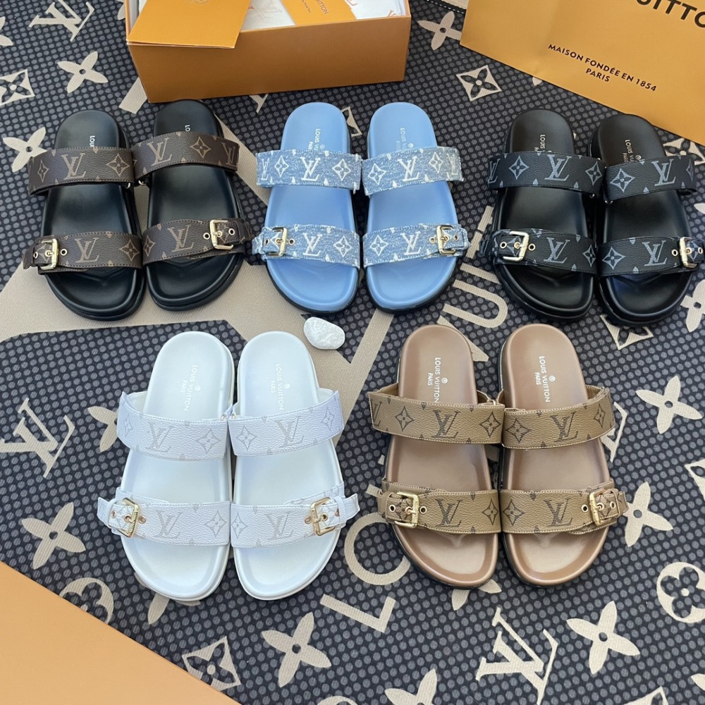 Louis Vuitton Men's/Women's LV Monogram Adjustable Buckle Slide