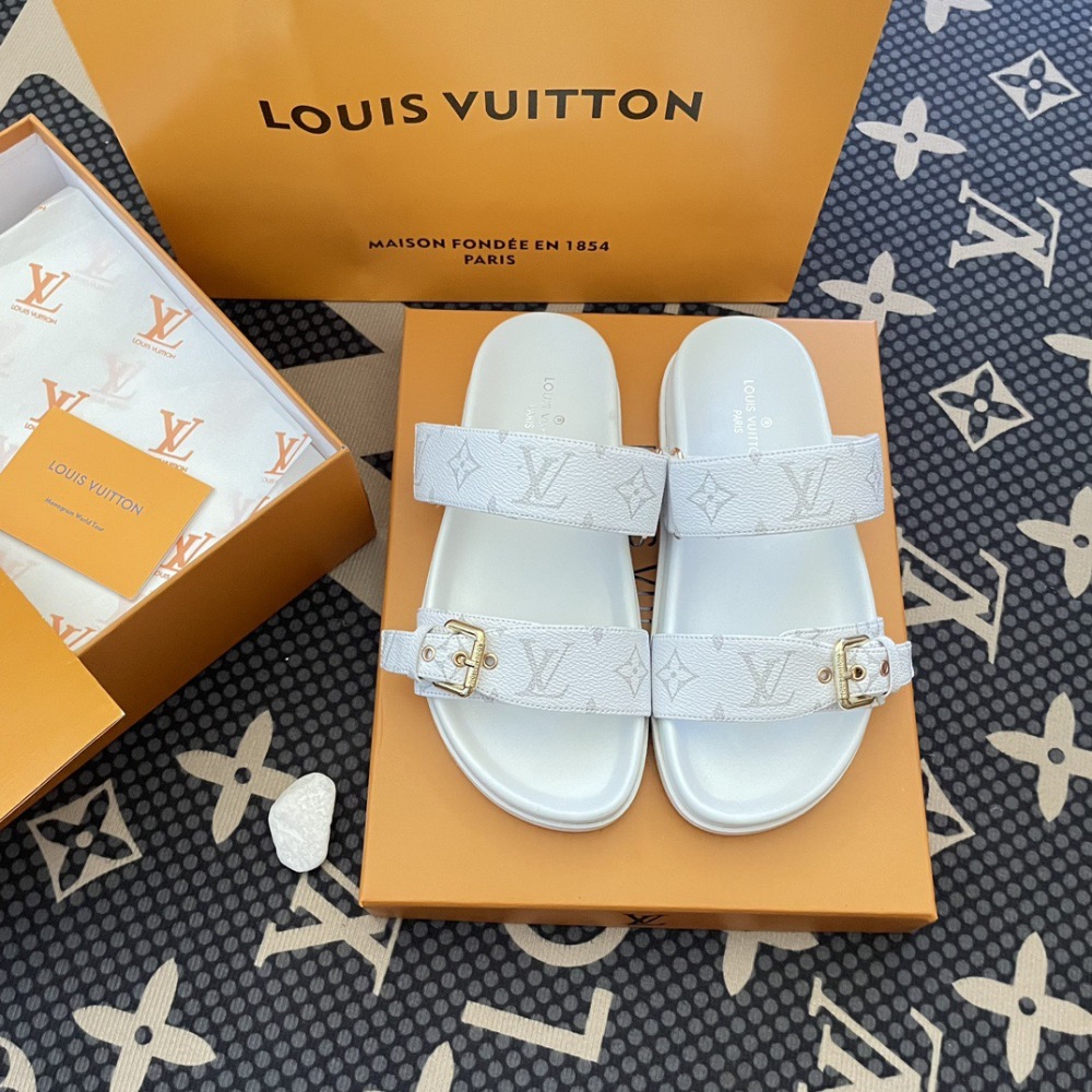 Louis Vuitton Men's/Women's LV Monogram Adjustable Buckle Slide