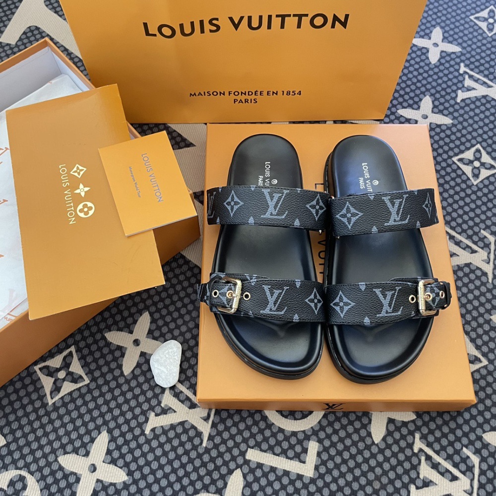 Louis Vuitton Men's/Women's LV Monogram Adjustable Buckle Slide
