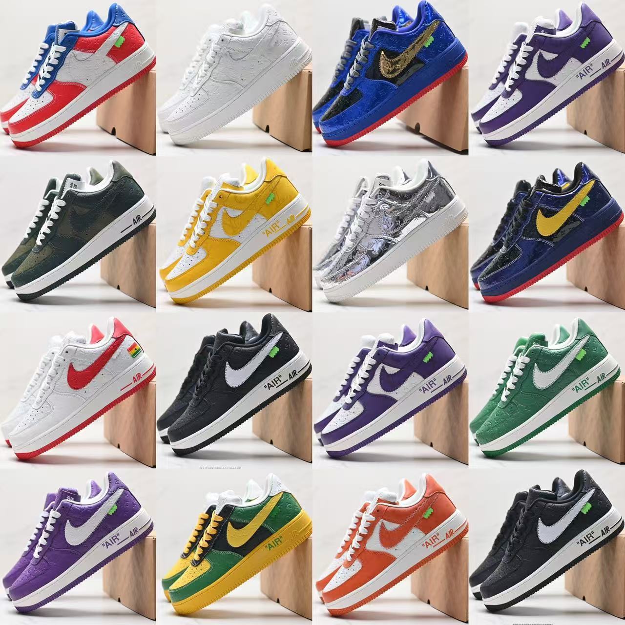 Louis Vuitton co-branded Nike Air Force One