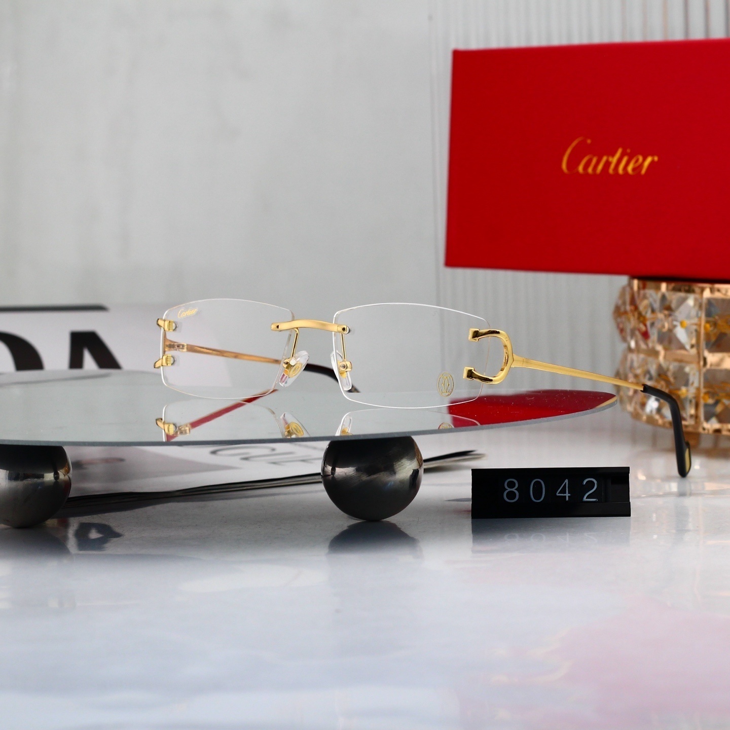 Cartier Rimless Sunglasses 4225