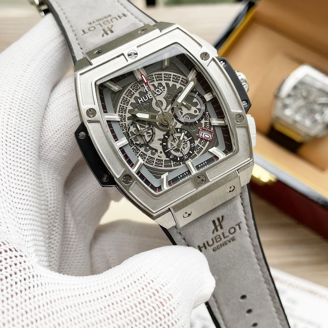 Hublot Geneve SENNA CHAMPION QUARTZ 904L Stainless Steel Men  Watch 42mm