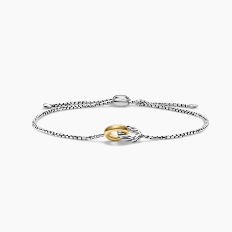 David Yurman Color-blocked Double-loop Twist Bracelet 15MM
