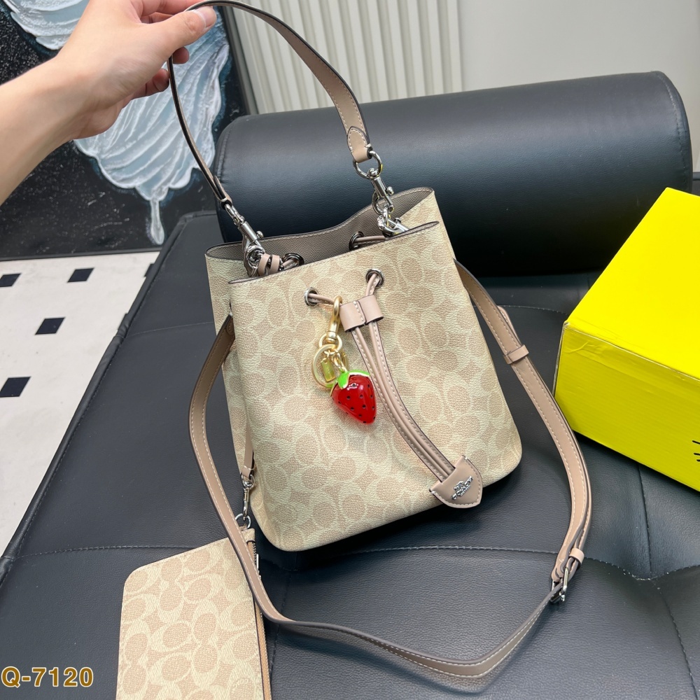 Replica Coach Latest Hit, The Rowan Drawstring Bucket Bag 22*21CM