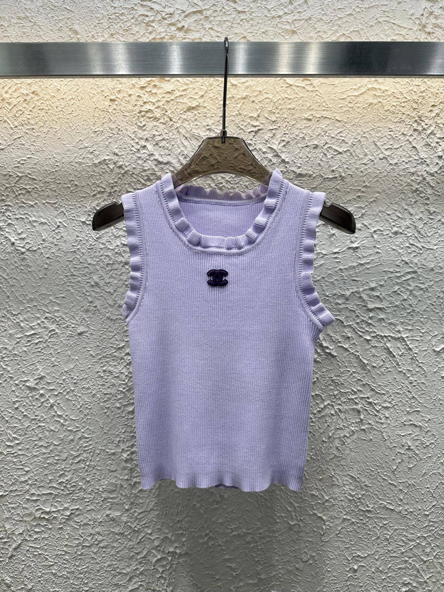 Chanel 25 Summer New Wave Pattern Design Knitted Vest