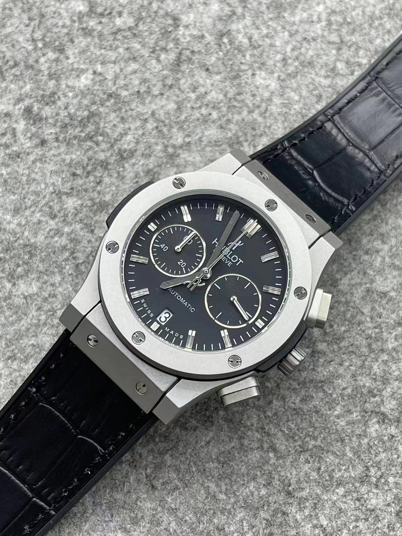 Hublot Geneve  Top Quality Quartz 904L Stainless Steel Men  Watch 42mm