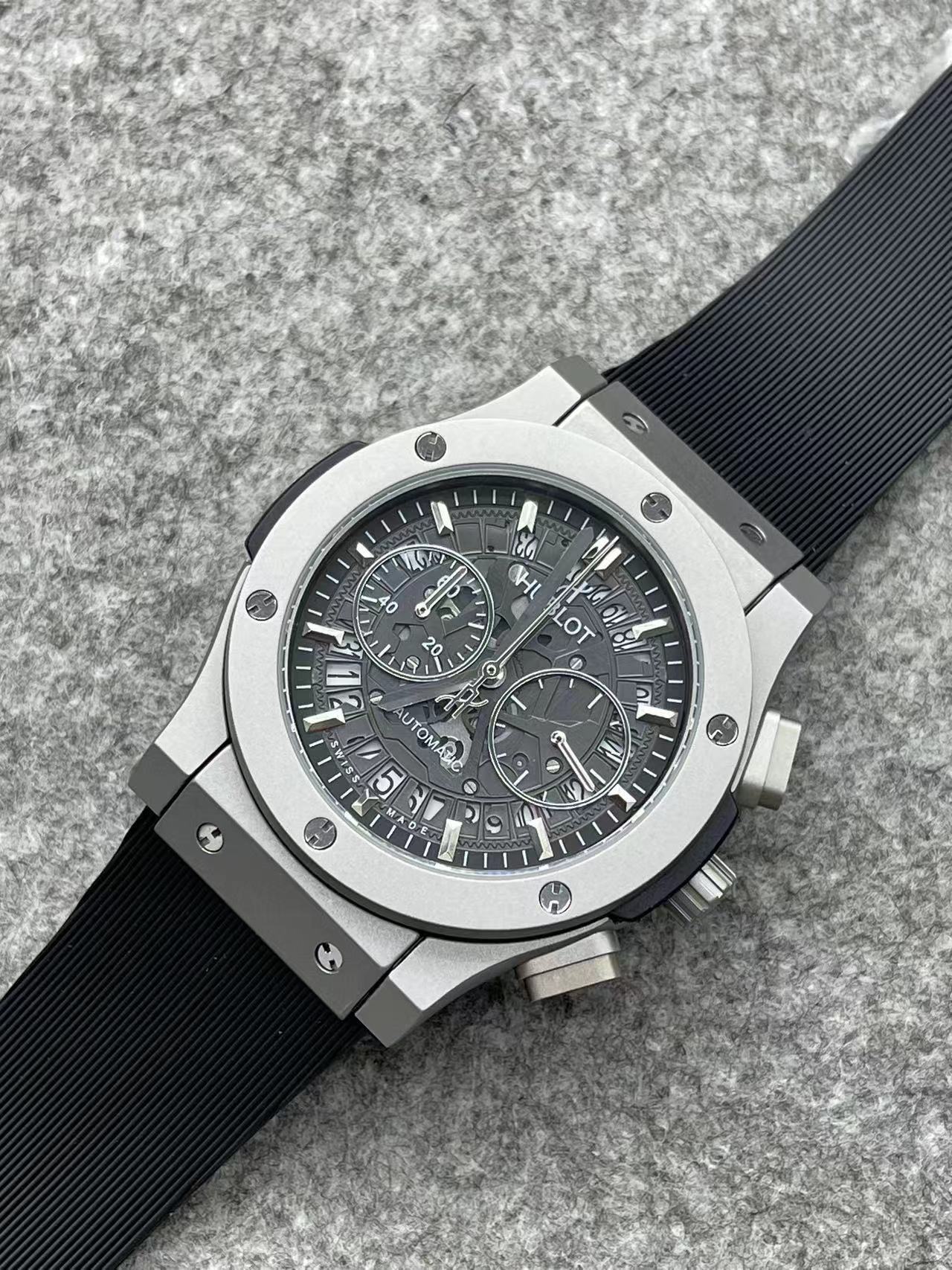 Hublot Geneve  Top Quality Quartz 904L Stainless Steel Men  Watch 42mm