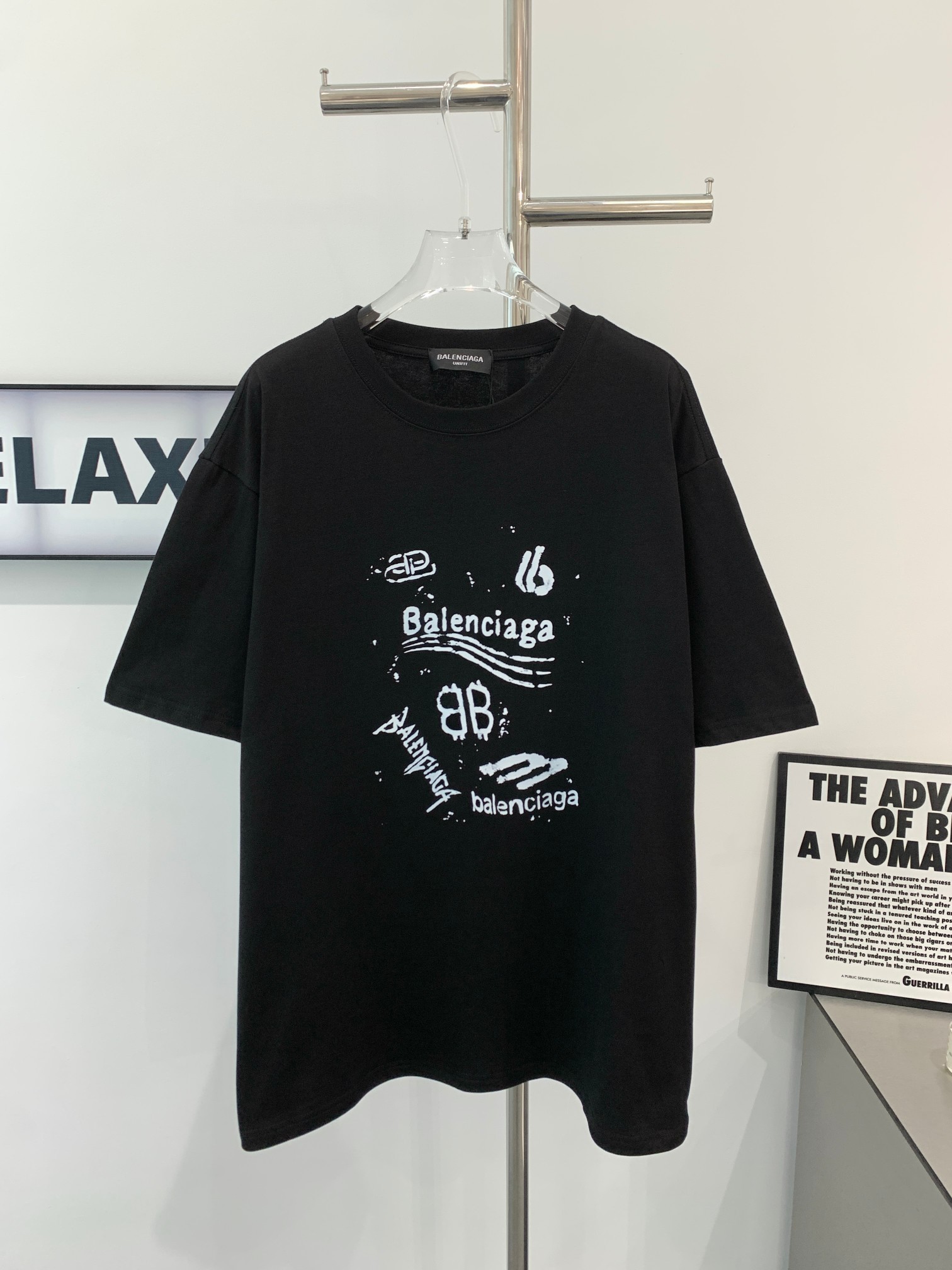 Balenciga Summer New Multi-LOGO Letter Print Round Neck Short Sleeves M-XXXL