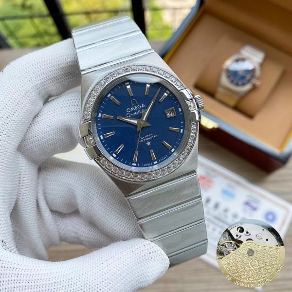 OMEGA Constellation 904l Stainless Steel Automatic Mechanical  Women Men 38mm  Watch
