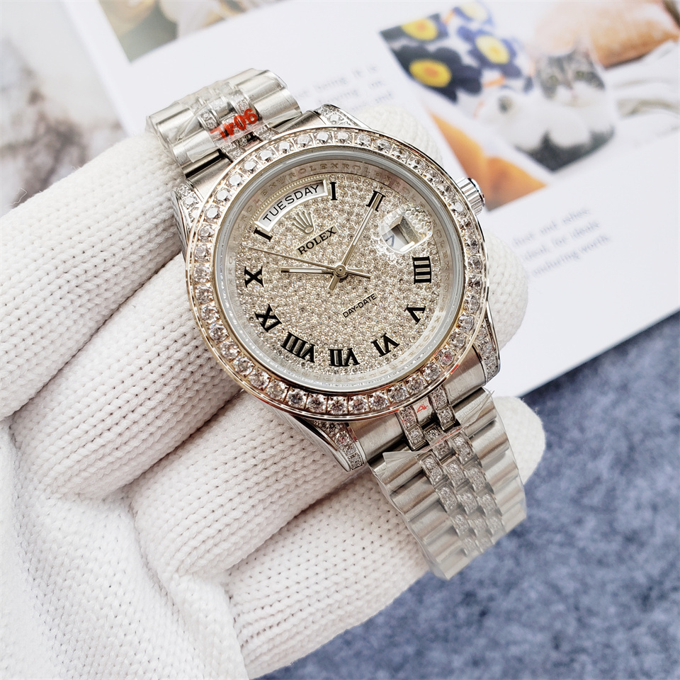 Replica Rolex  Automatic Mechanical men Diamond 40mm Watch