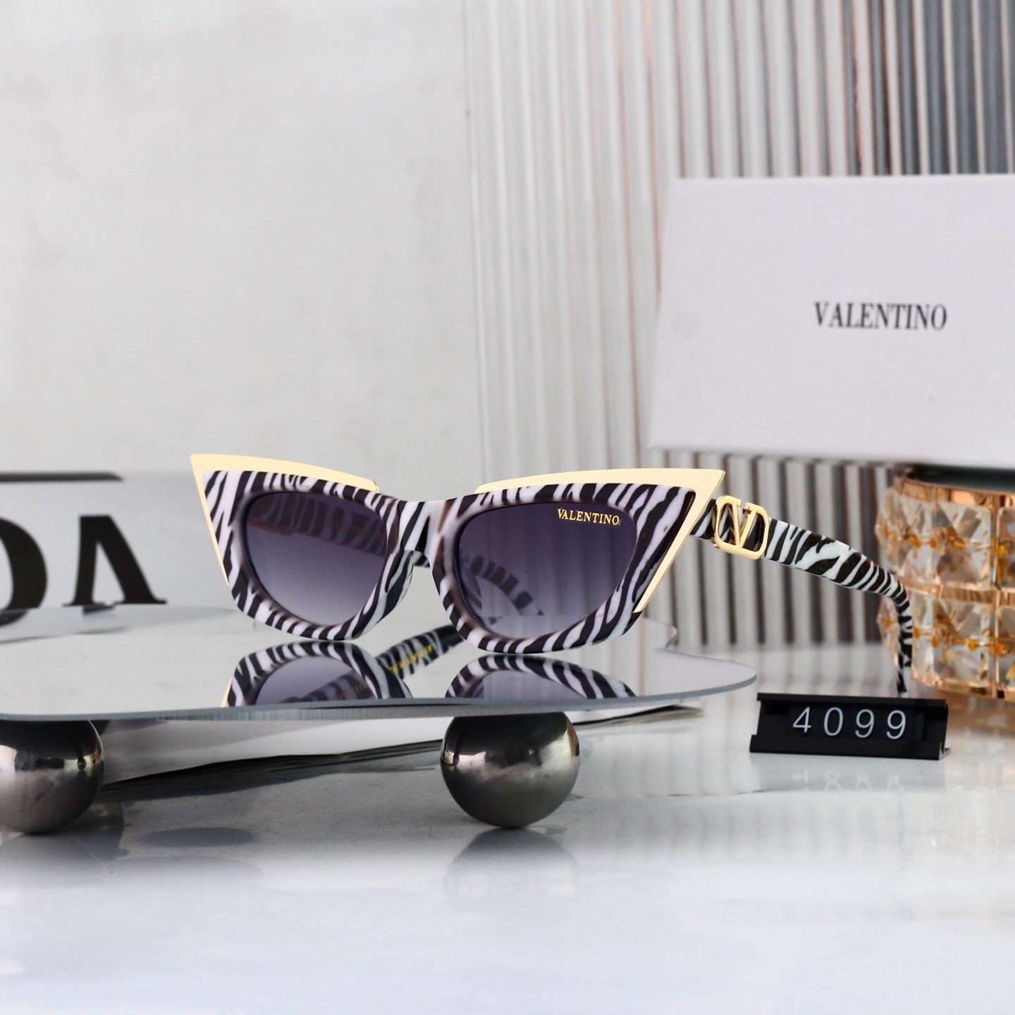 Valentino Luxury Designer Cat-Eye Sunglasses