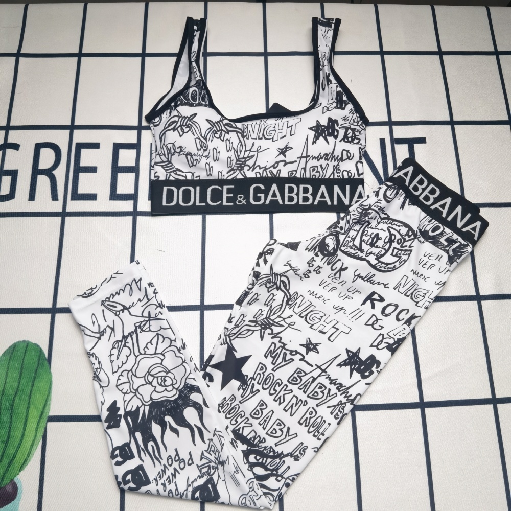 Women's DG Vest And Trousers Two Piece Swimsuit