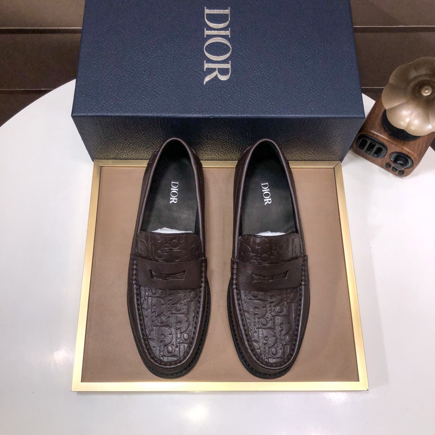 Dior Original 1:1 Cowhide Lining High Quality Leather Shoes 38-44