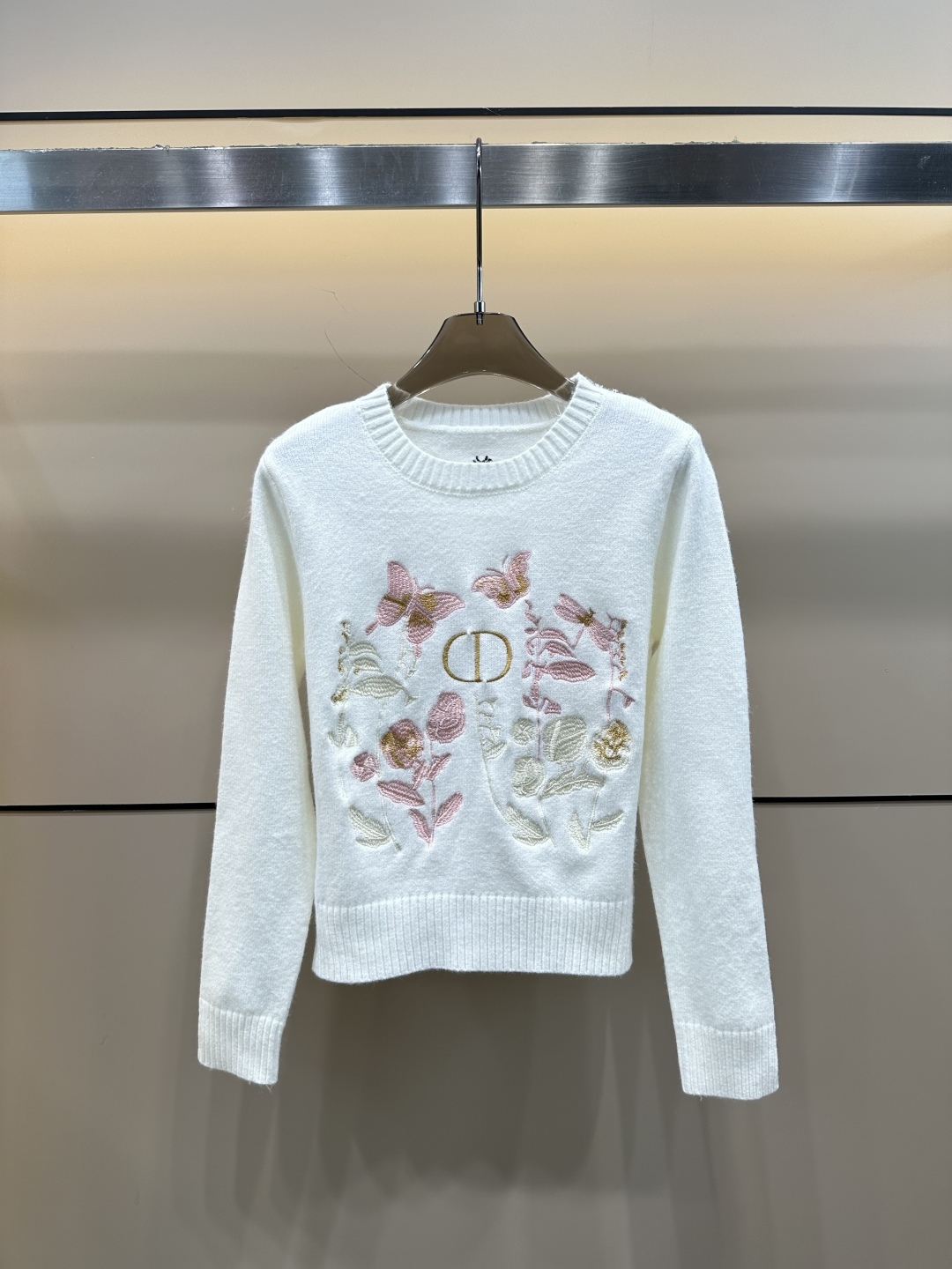 Dior New 25th Generation Heavy-duty 10,000-needle Embroidered Pullover