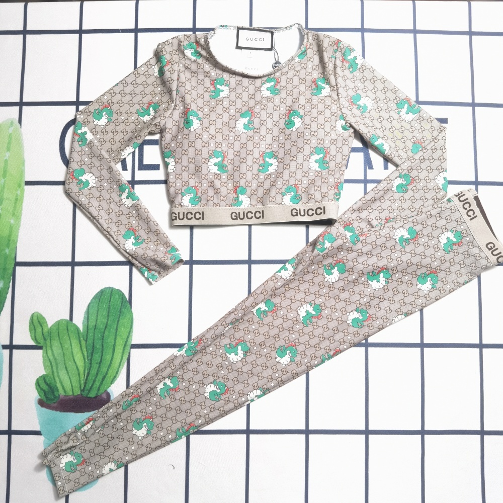 Women's Gucci Long-Sleeved Two-Piece Swimsuit