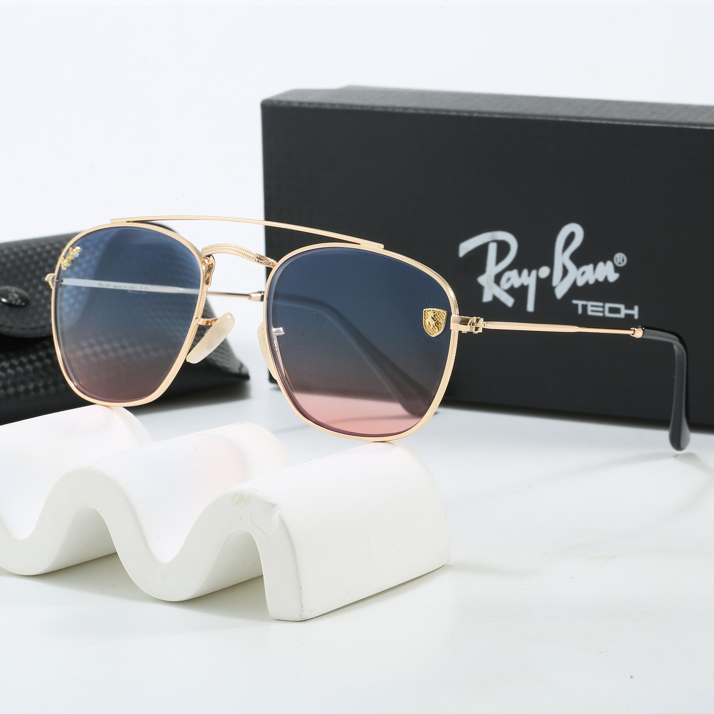 Ray-Ban Luxury Metal Frame Square Aviator Sunglasses 20355725