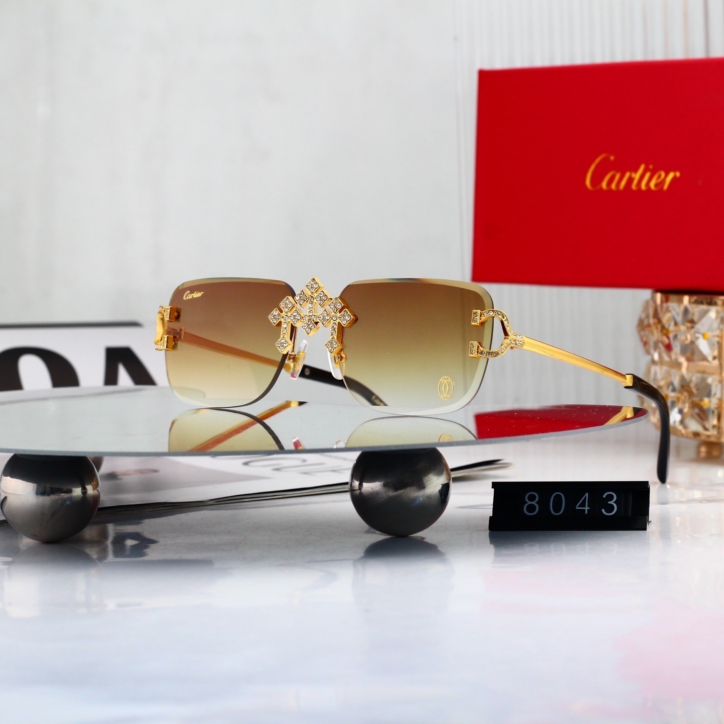 Cartier Rimless Sunglasses 4225
