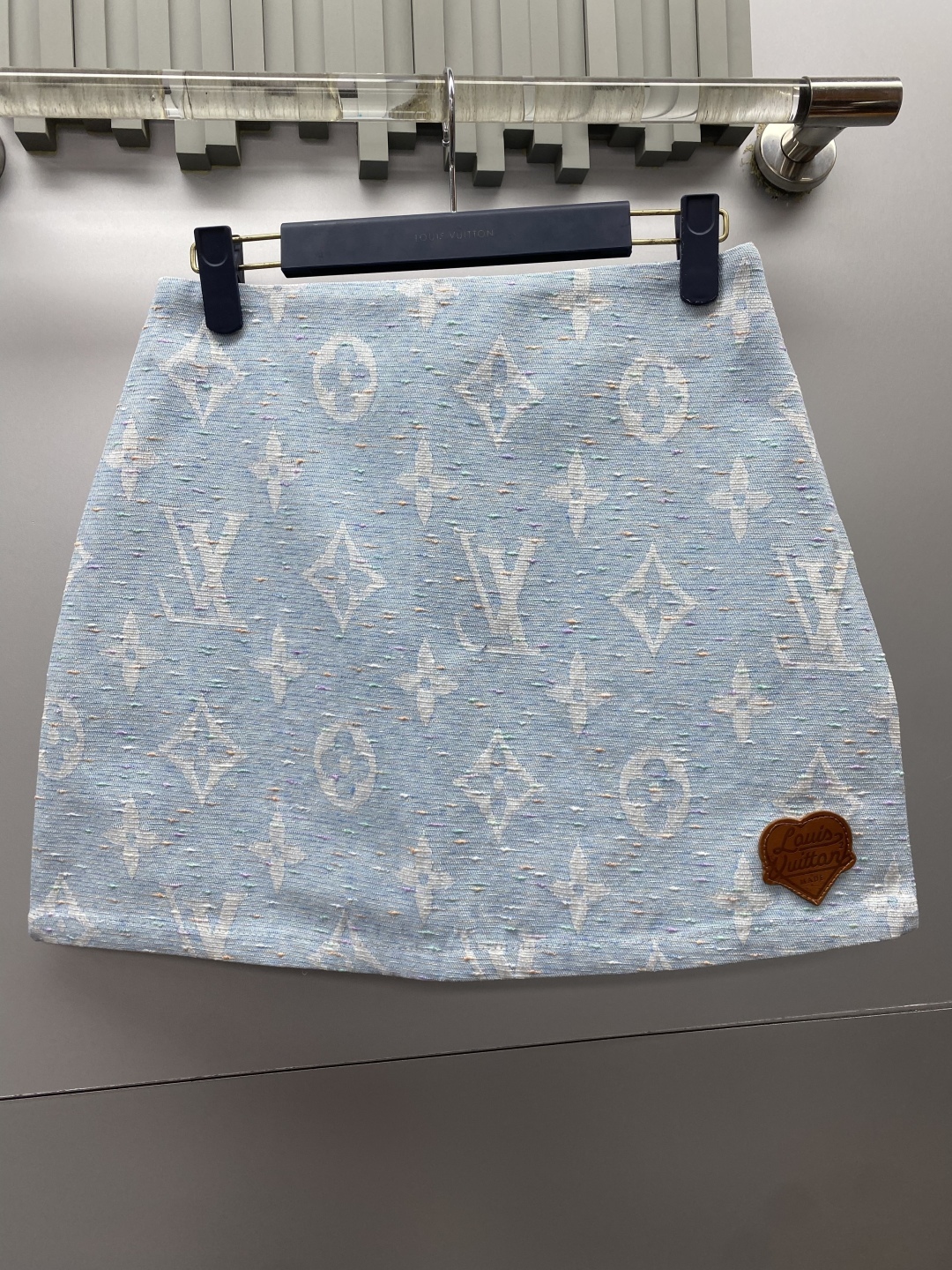 LV New Jacquard Fashionable Denim Skirt